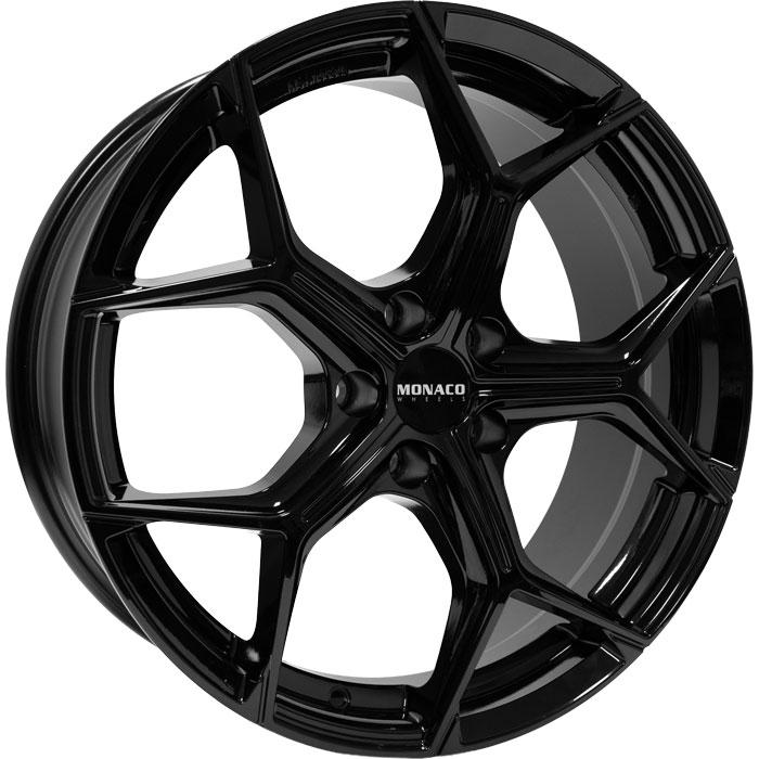 MONACO WHEELS GP16 GLOSS BLACK 8x18 5/112 ET39 CB66.4