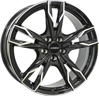 IT WHEELS GINA BLACK POLISHED 7.5x17 5/112 ET45 CB70.1