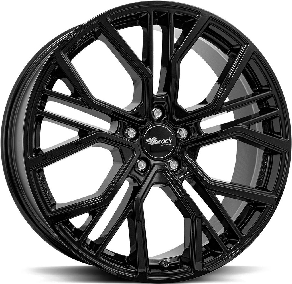 BROCK B41 SHINY BLACK 8.5x20 5/112 ET28 CB66.6