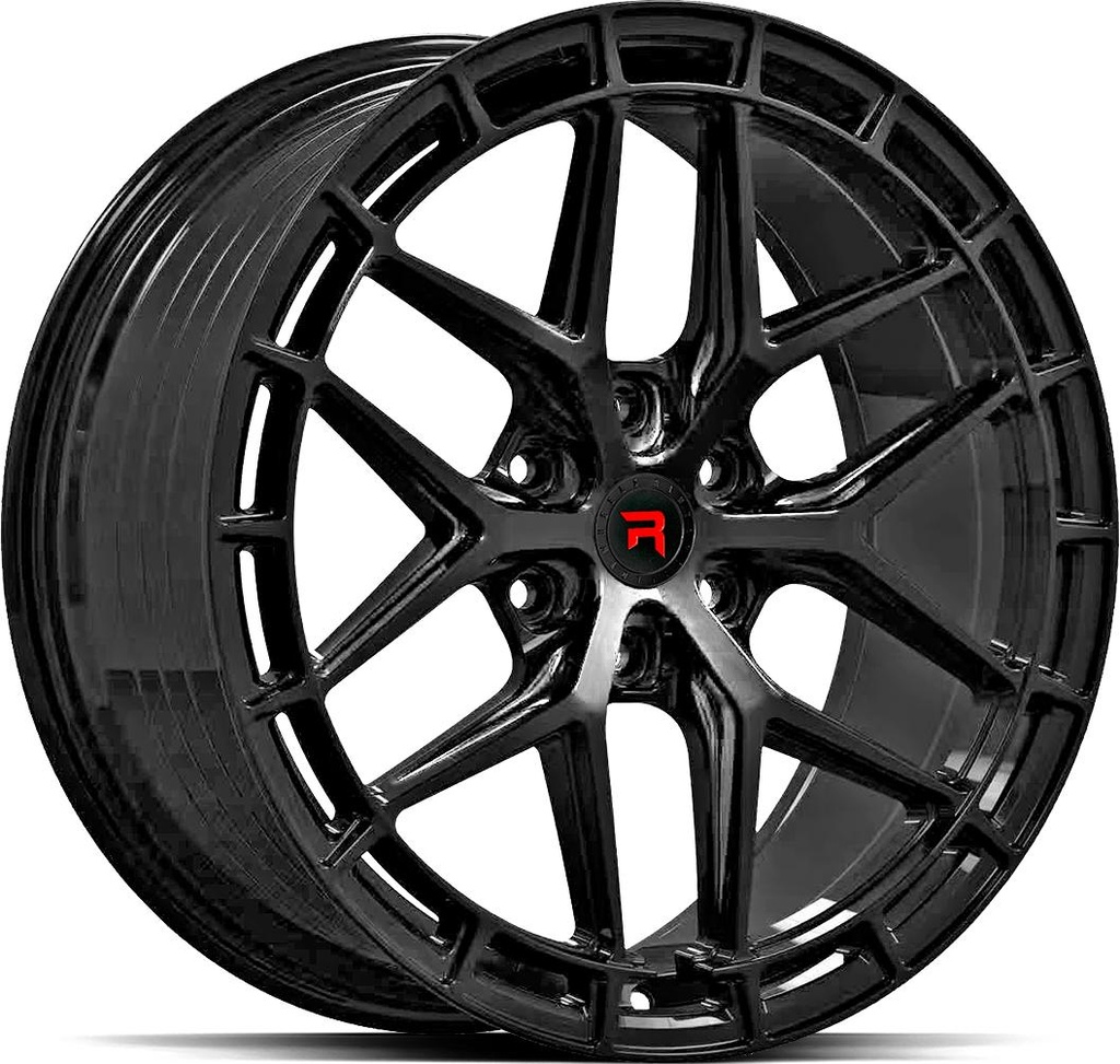 R-SERIES R21 GLOSS BLACK 8.5x20 6/120 ET45 CB84.1