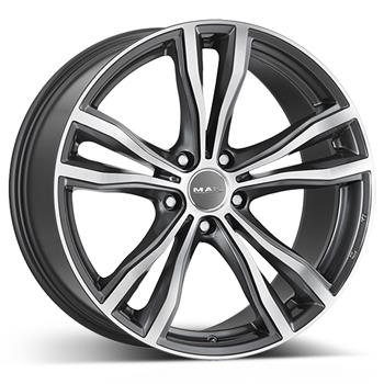 MAK X-MODE GUN METAL POLISHED 11.5x21 5/112 ET38 CB66.6