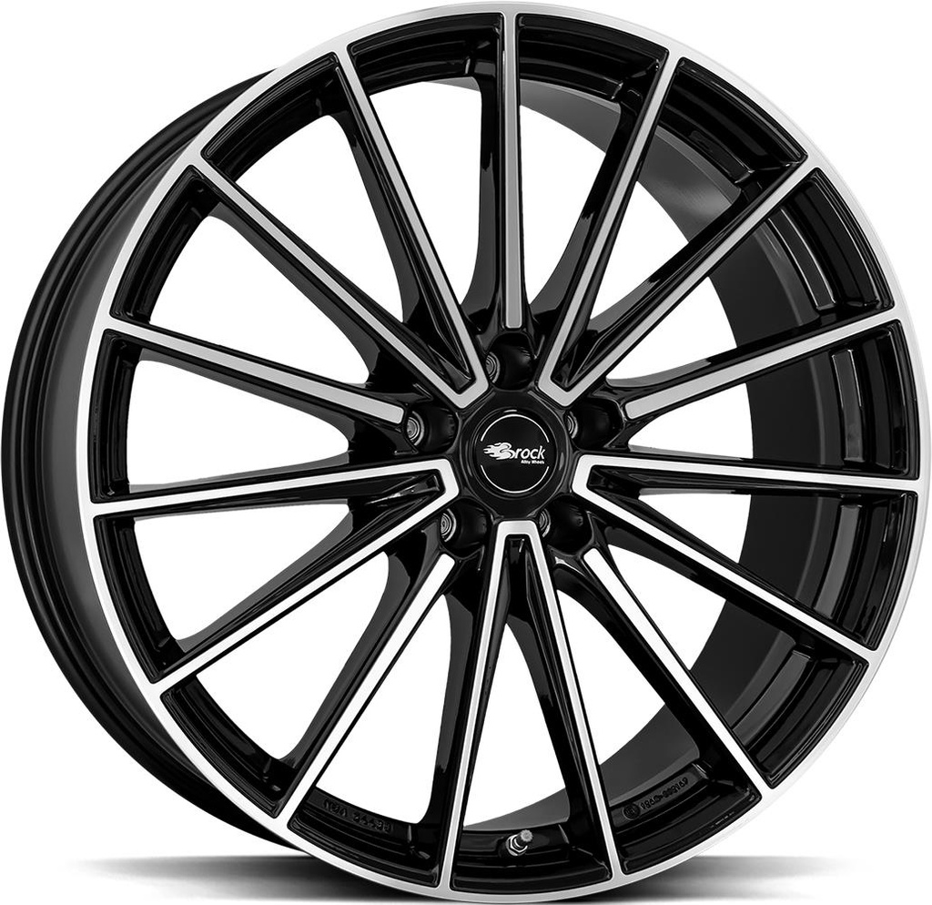 BROCK B43 BLACK FULL POL 8.5x20 5/112 ET35 CB66.6