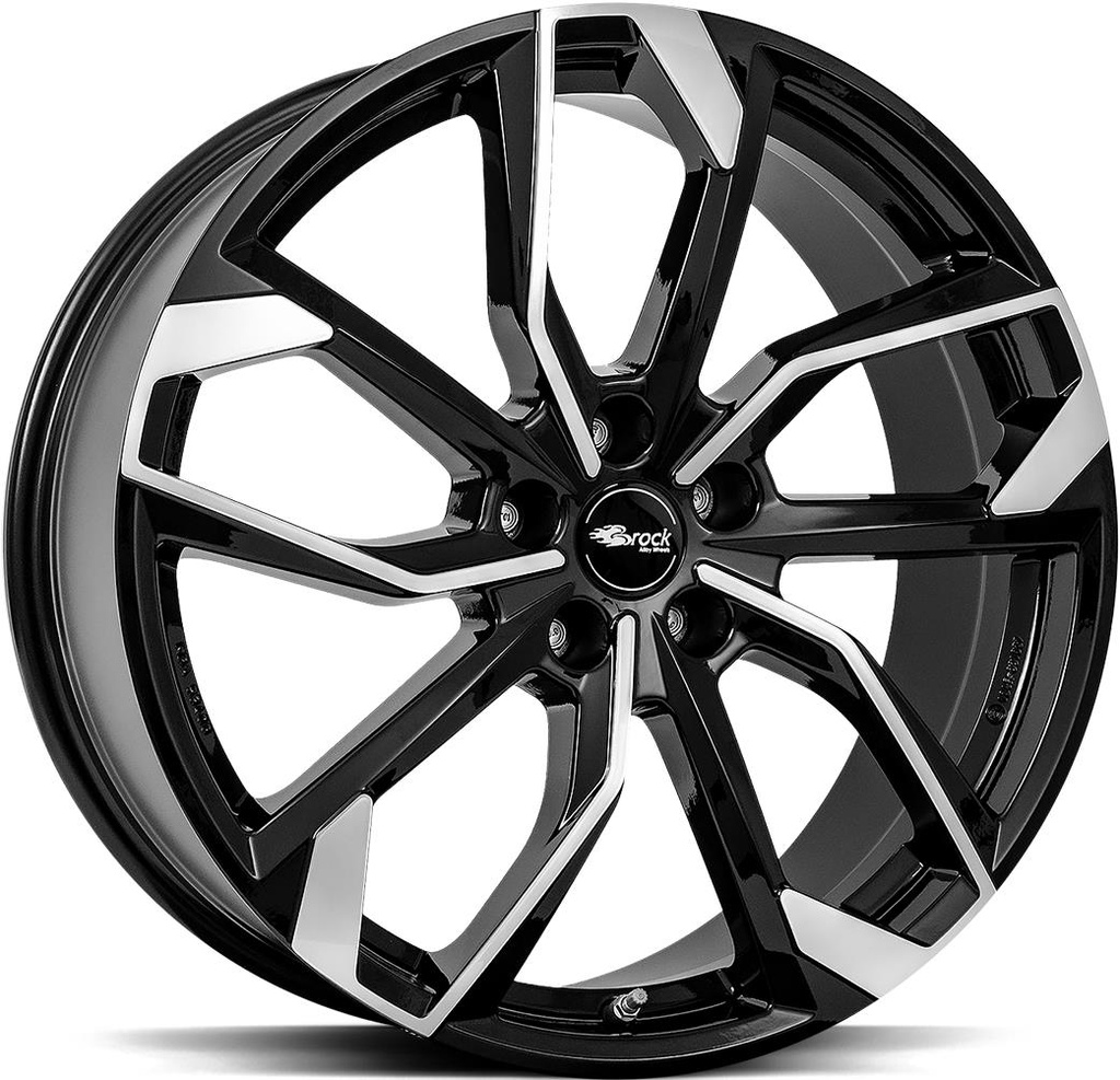 BROCK RC34 BLACK FULL POL 7.5x18 5/108 ET45 CB63.4