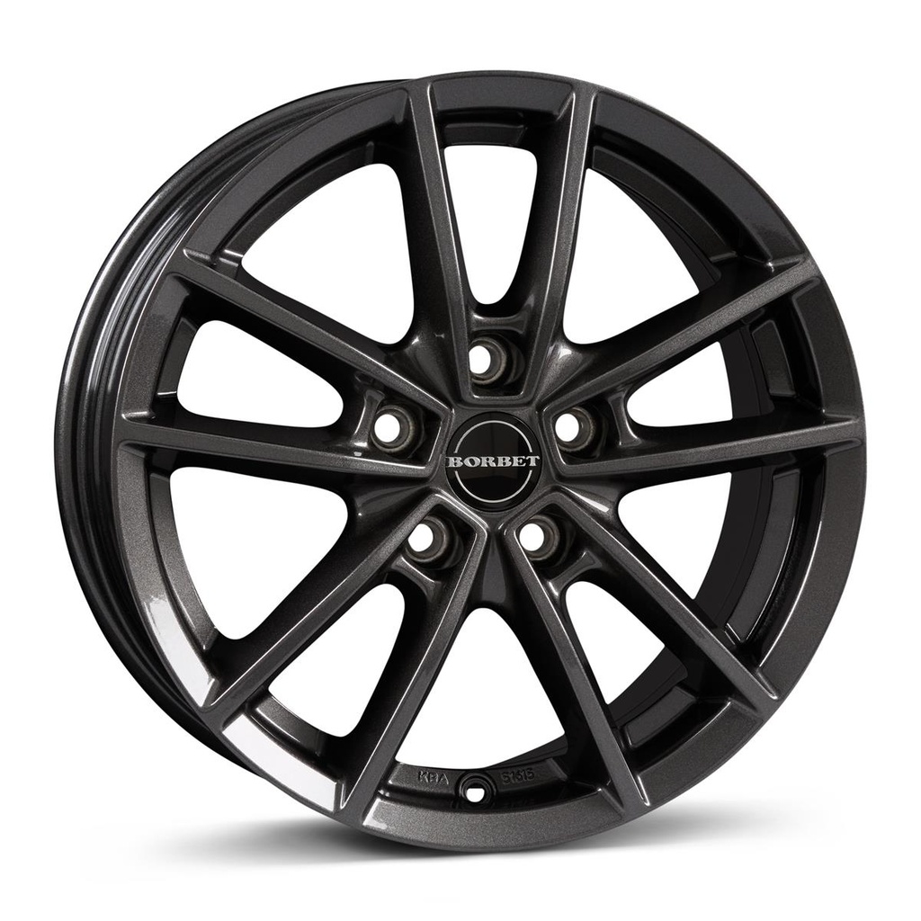 BORBET W MIST ANTRACITE GLOSS 7x17 5/114.3 ET45 CB72.5