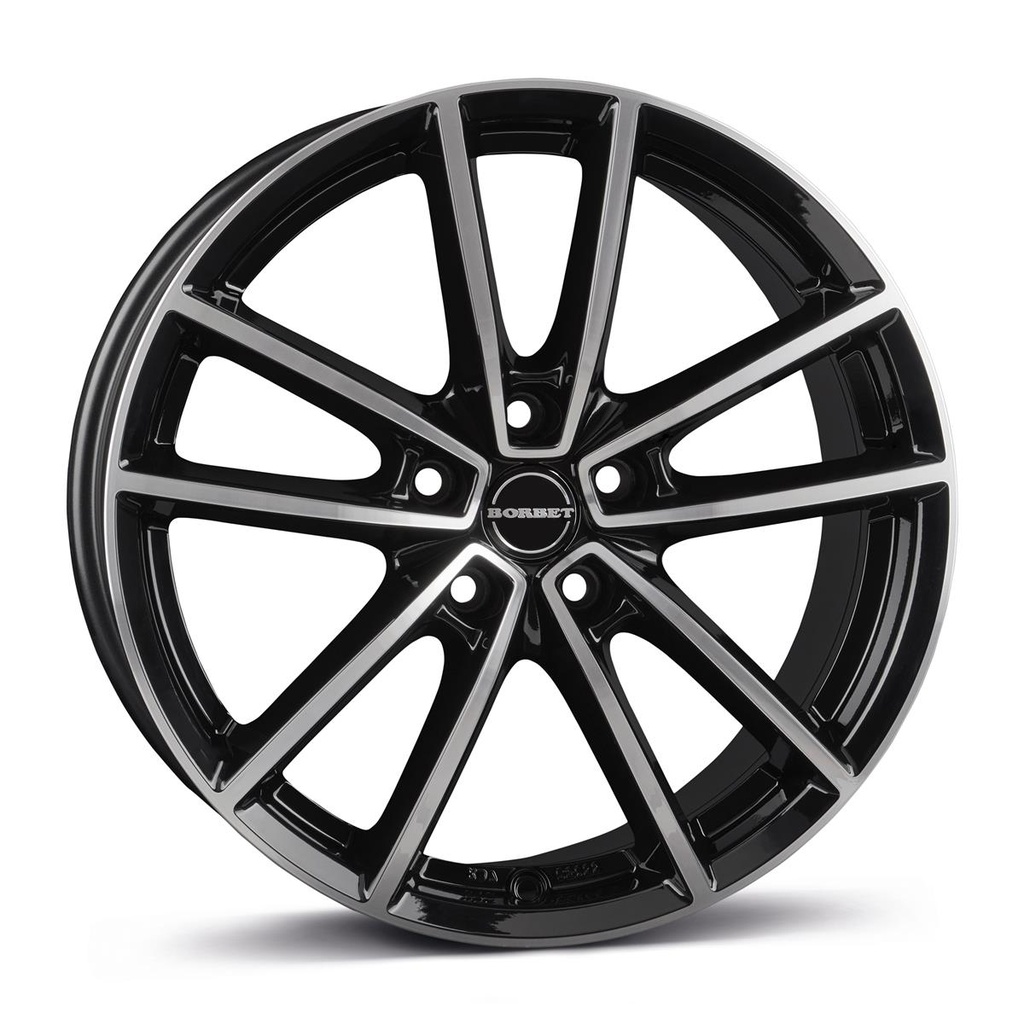 BORBET W BLACK POLISHED GLOSSY 8x20 5/108 ET45 CB72.5