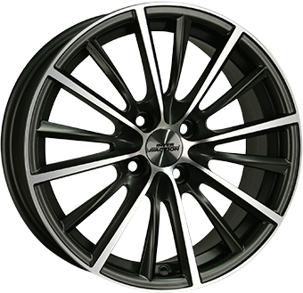 INTER ACTION VELOCITY DULL ANTHRACITE POLISH 6.5x15 4/114.3 ET42 CB73.1