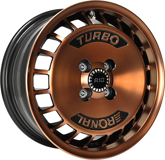 RONAL R10 TURBO COPPER MATT FRONT DIAM CUT 7x15 4/100 ET37 CB68