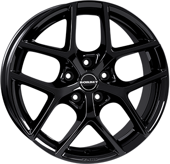 BORBET Y BLACK GLOSS 7x17 5/108 ET42 CB72.5