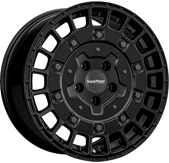 SUPERMETAL RIG MATT BLACK 7.5x17 6/130 ET55 CB84.1