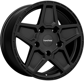 SUPERMETAL ROCKET MATT BLACK 8x18 5/120 ET40 CB65.1