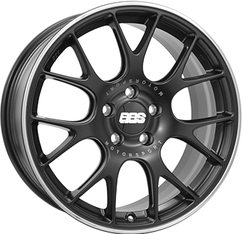 BBS CHR MATT BLACK POLISHED 10x19 5/130 ET38 CB71.6