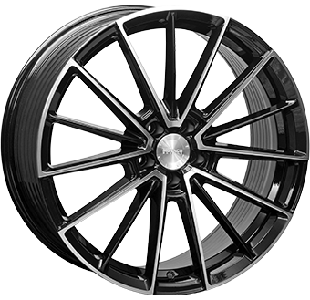 MONACO WHEELS FF1 BLACK POLISHED 9x20 5/108 ET45 CB65.1