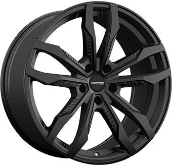 SUPERMETAL FIN MATT BLACK 9x20 5/120 ET45 CB65.1