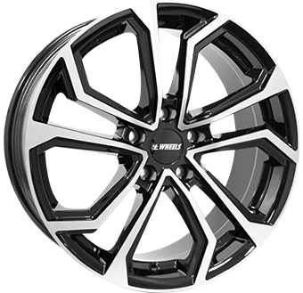 IT WHEELS ELLA BLACK POLISHED 7.5x17 5/112 ET45 CB66.5