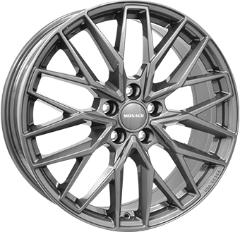MONACO WHEELS GPX GLOSS GRAY 8x19 5/112 ET45 CB57.1