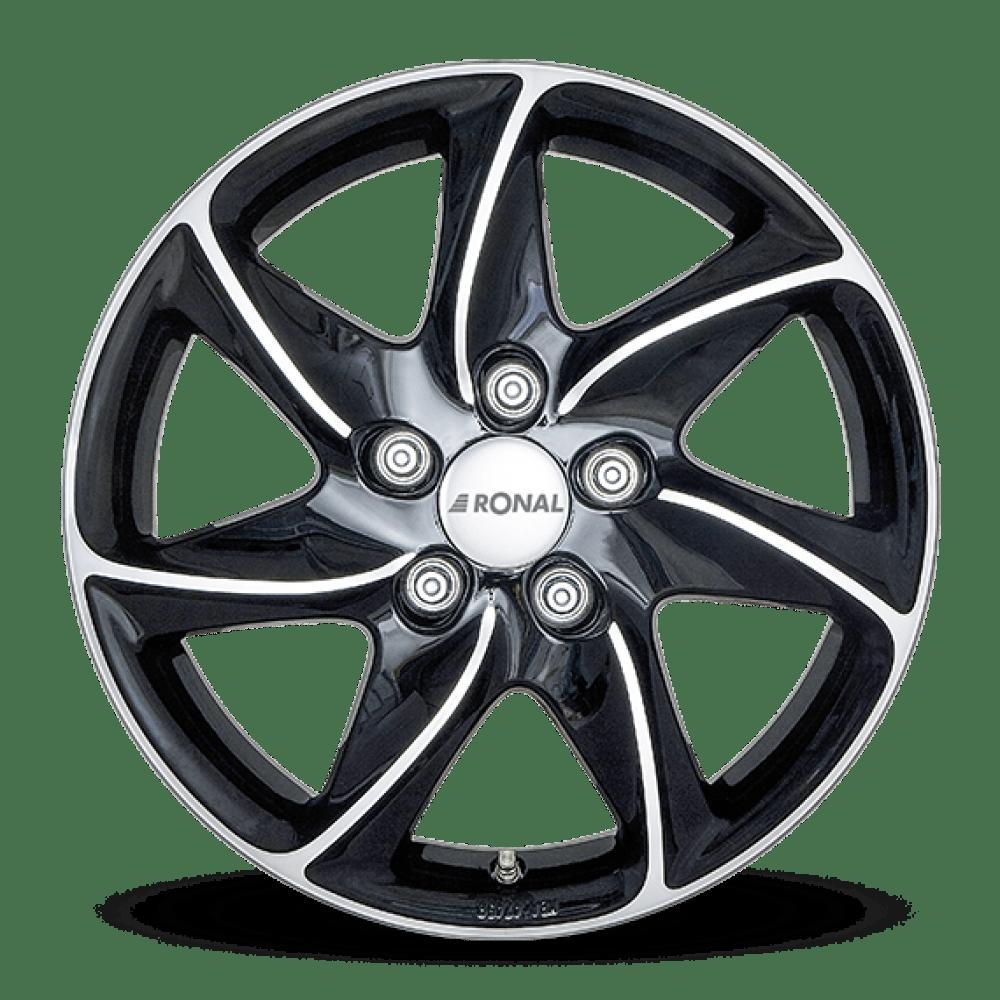 RONAL R51 BLACK POLISHED 7x16 4/108 ET42 CB76
