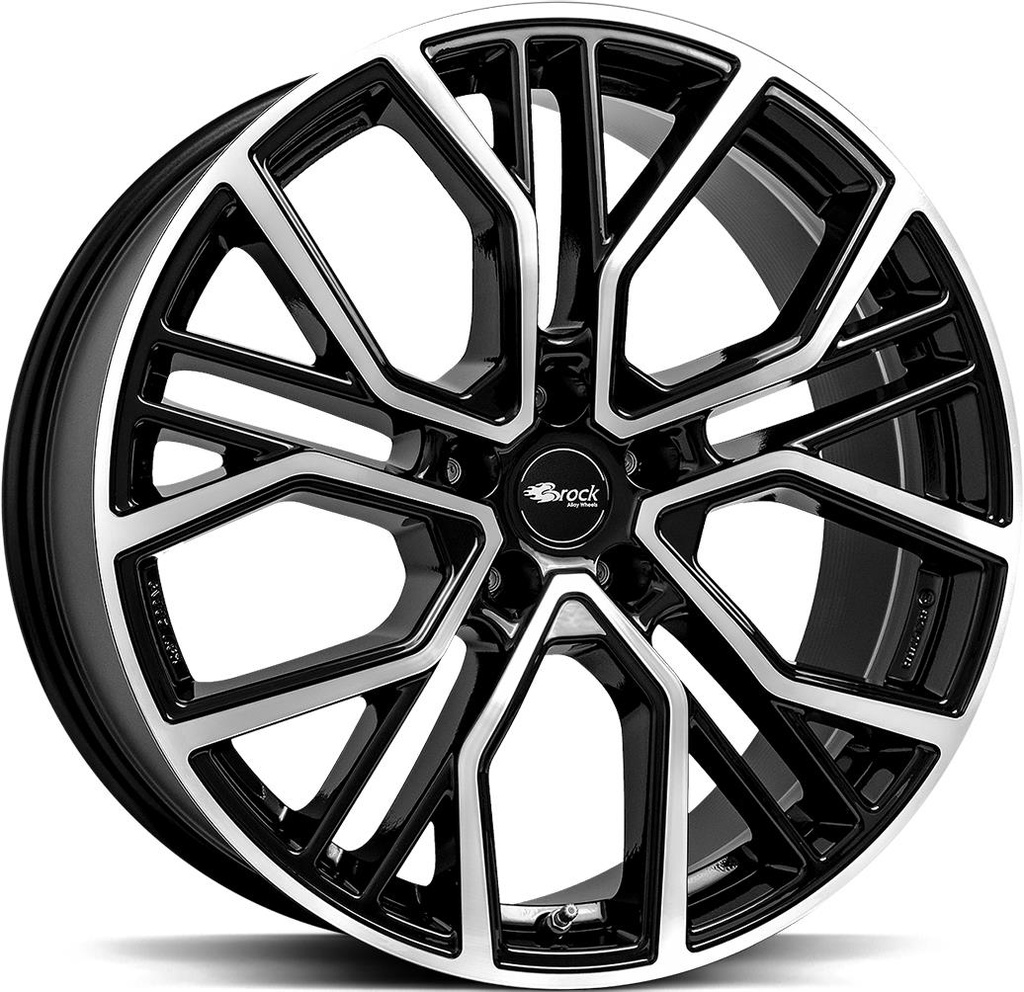 BROCK B41 BLACK FULL POLISH 9.5x22 5/108 ET41 CB63.4