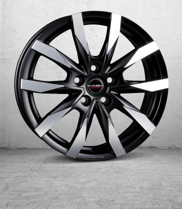 BORBET CW5 MATT BLACK POLISHED 6x16 5/118 ET68 CB71.1