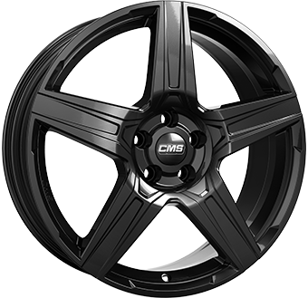 CMS C34 COMPLETE BLACK GLOSS 7x17 5/112 ET51 CB66.5