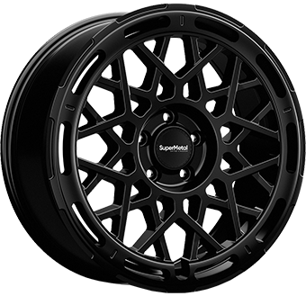 SUPERMETAL CAGE MATT BLACK 8.5x20 6/139.7 ET42 CB93.1