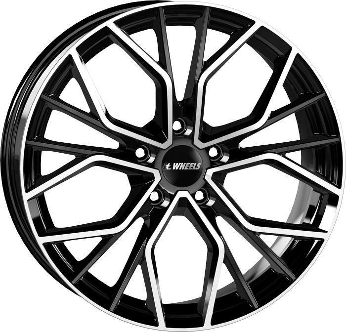 IT WHEELS TIARA BLACK POLISHED 8x18 5/112 ET30 CB66.5