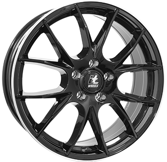 IT WHEELS KIRA BLACK LIP POLISHED 7x17 5/100 ET45 CB63.3