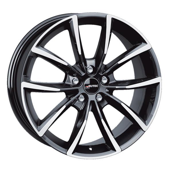 AUTEC ASTANA BLACK POLISHED 7x17 5/108 ET42 CB65.1