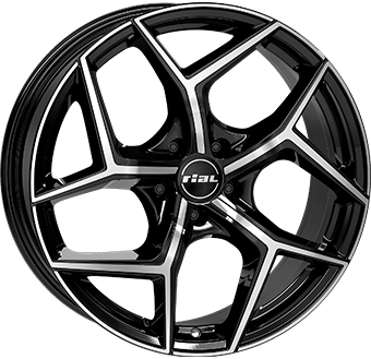 RIAL SALENTO DIAM BLACK POL 8x18 5/112 ET45 CB57.1