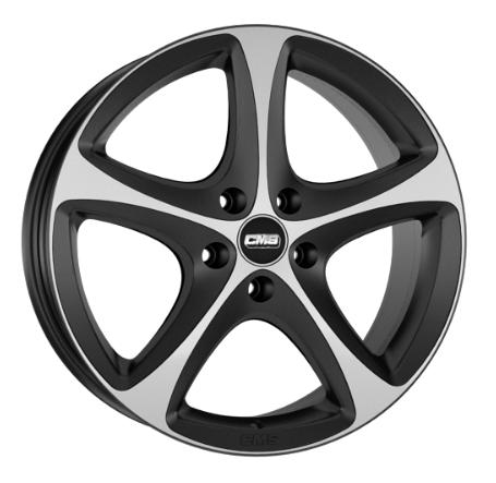 CMS C12 MATT BLACK POLISHED 8x18 5/112 ET52 CB66.5