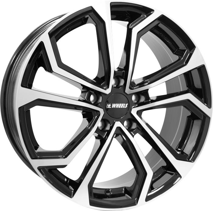 IT WHEELS ELLA BLACK POLISHED 8x19 5/112 ET35 CB66.5