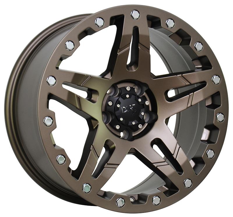 STATUSFÄLGAR D66 BRONZE CHROME RIVETS 9x18 6/139.7 ET25 CB106.1