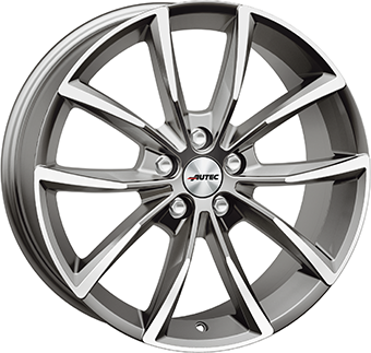 AUTEC ASTANA TITANIUM POLISHED 9x19 5/112 ET58 CB57.1