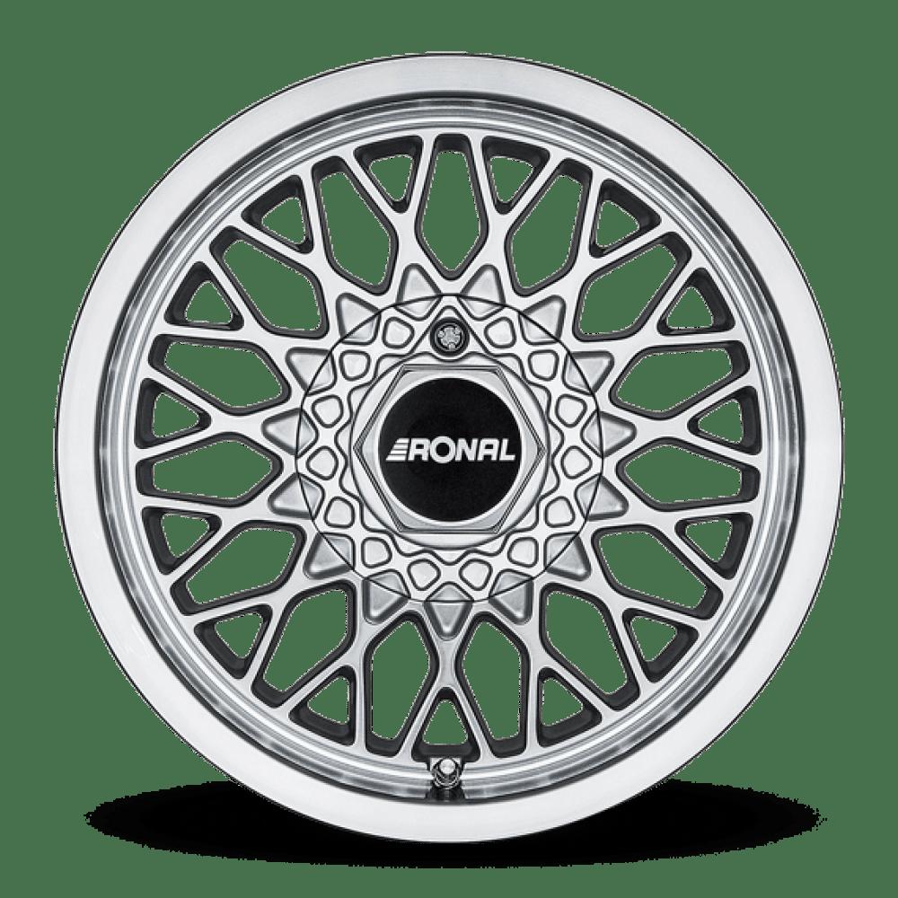 RONAL LS SILVER POLISHED 7.5x15 4/100 ET25 CB57.1