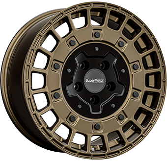 SUPERMETAL RIG BRONZE DUAL BLACK 8x18 6/120 ET45 CB74.6