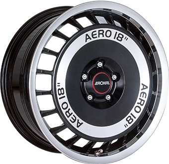 RONAL R50 AERO BLACK POLISHED 7.5x16 4/100 ET38 CB68.1