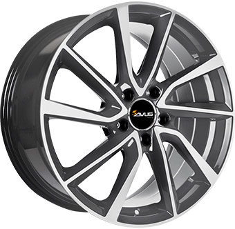 AVUS AC518 DULL ANTHRACITE POLISH 7.5x20 5/112 ET44 CB57.1