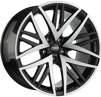 CMS B1 GLOSS BLACK POLISHED 8.5x20 5/112 ET30 CB66.6