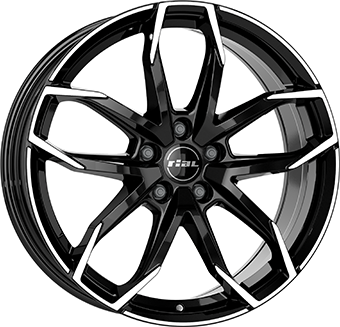 RIAL LUCCA DIAM BLACK POL 8x19 5/115 ET45 CB70.2