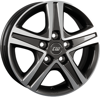 BORBET CW6 ANTHRACITE DARK POLISHED 6x15 5/118 ET68 CB71.1