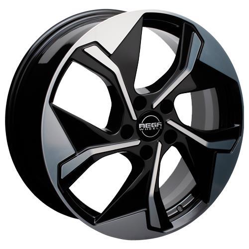 STATUSFÄLGAR TRITON BLACK FRONT POLISHED 8.5x19 5/108 ET53 CB63.3