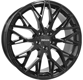 MONACO WHEELS GP15 GLOSS BLACK 8x20 5/112 ET35 CB66.5