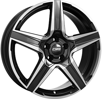 CMS C34 BLACK POLISHED 7x17 5/112 ET51 CB66.6