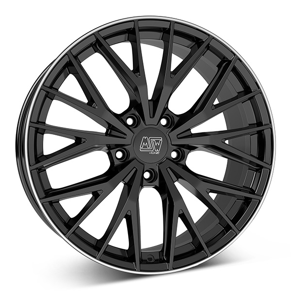 MSW 44 G.BLK/POL LIP 10.5x20 5/130 ET64 CB71.5