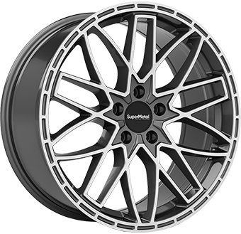 SUPERMETAL VANE GUN METAL POLISHED 8x20 5/120 ET55 CB65.1