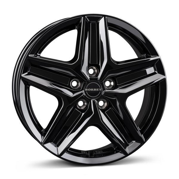 BORBET CWZ GLOSS BLACK 7.5x18 5/120 ET53 CB65.1