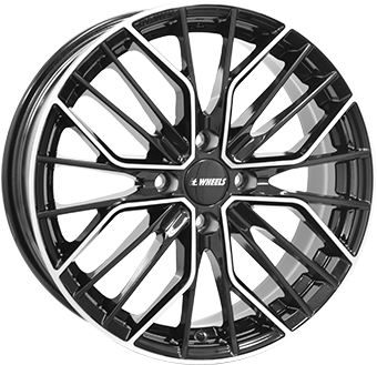 IT WHEELS TIARA 4 BLACK POLISHED 6.5x16 4/108 ET30 CB65.1