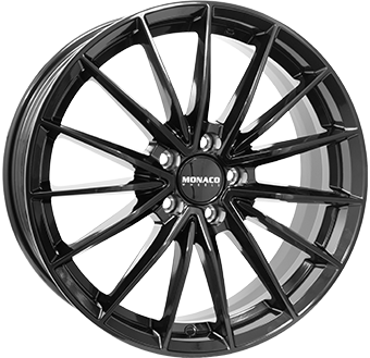 MONACO WHEELS GP14 GLOSS BLACK 8x20 5/112 ET45 CB66.6