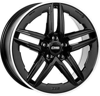 CMS C29A DIAMOND RIM BLACK GLOSS 8.5x19 5/112 ET35 CB66.5