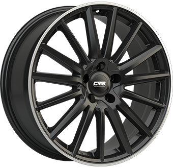 CMS C23 GLOSS BLACK POLISHED LIP 8x20 5/112 ET46 CB66.6