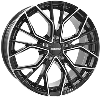 IT WHEELS TIARA BLACK POLISHED 7.5x17 5/112 ET44 CB66.5